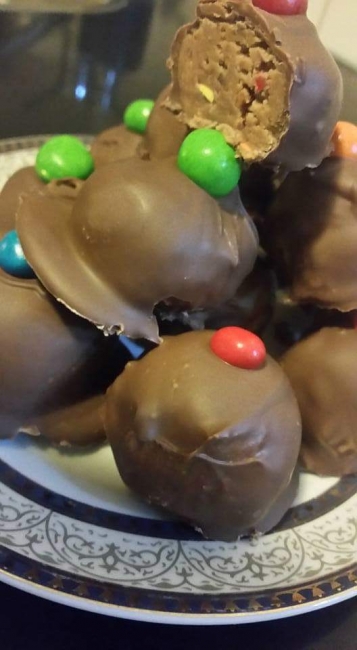 Chocolate peanutbutter bites