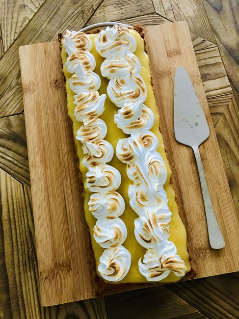 Fris zure lemon meringue taart