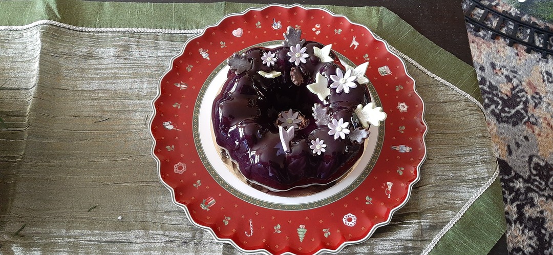 chocolademousse en hazelnoot praline cake