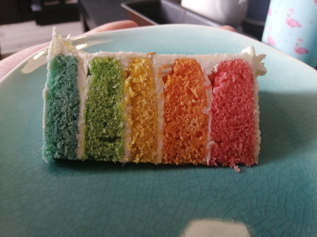 Regenboog taart