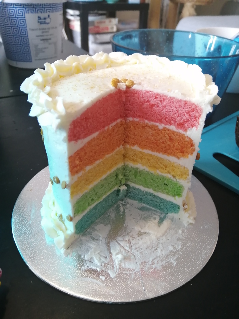 Regenboog taart