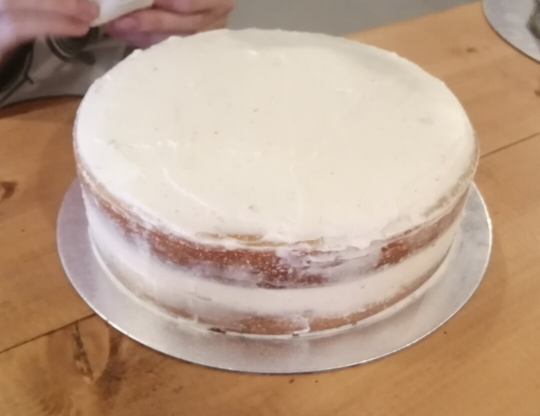 Vanille-Frambozen taart