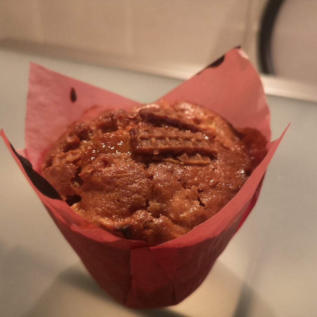 Appelstroopwafel muffins
