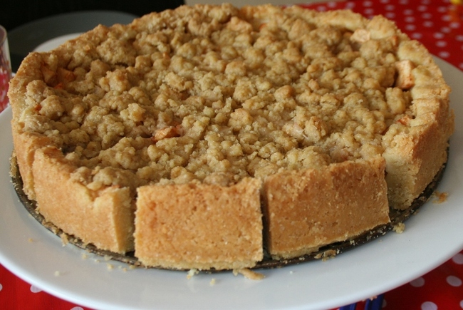 Appelkruimeltaart (eventueel met amandelspijs)
