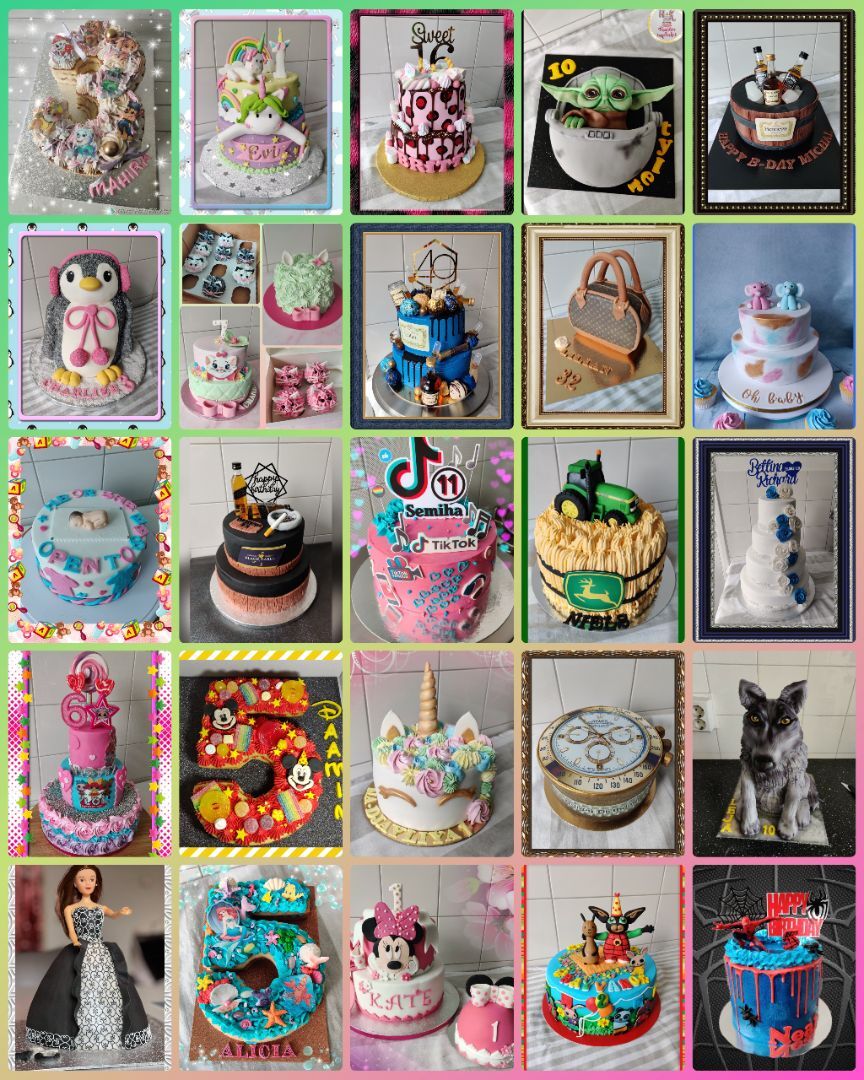 Thema taarten en cupcakes en 3d taarten naar wens