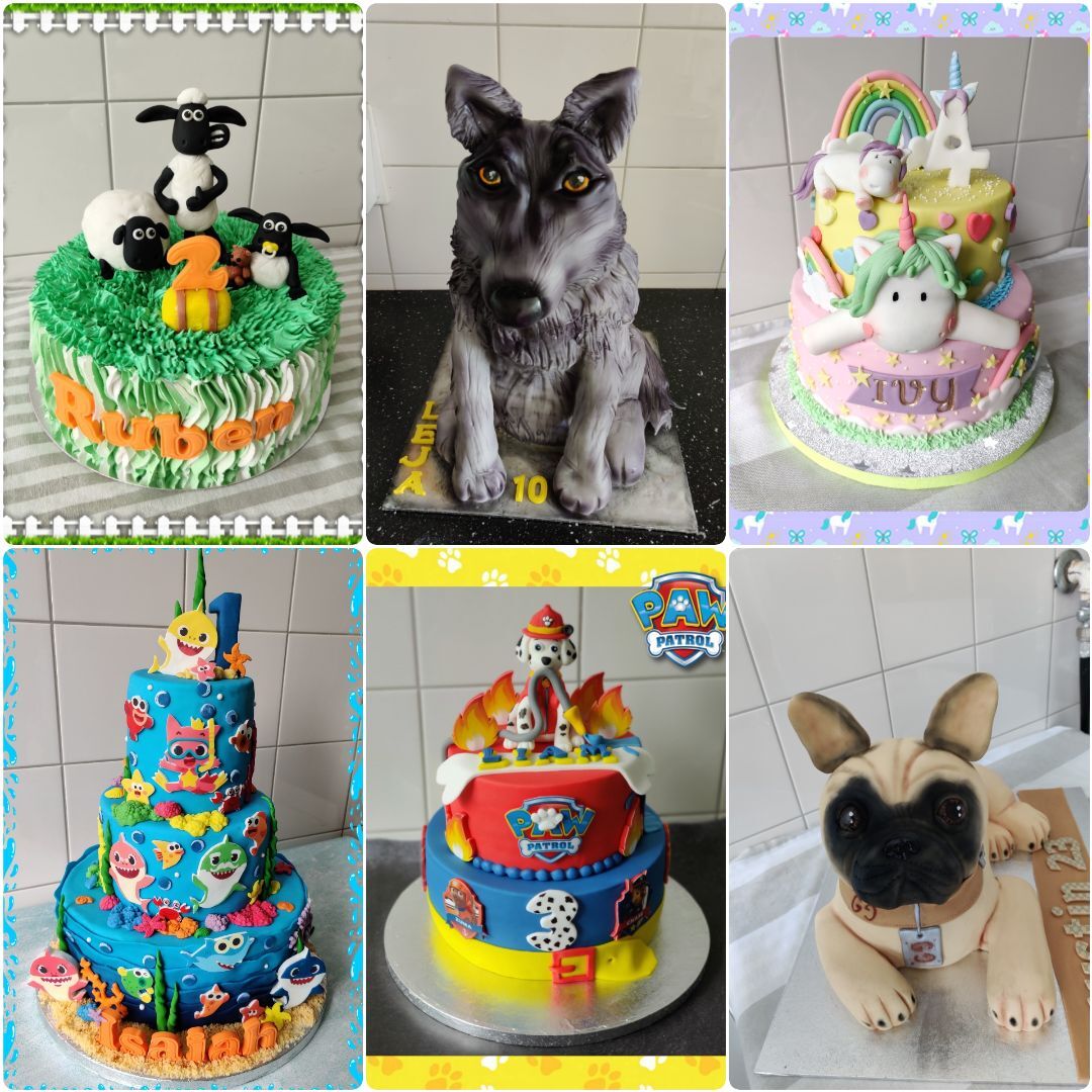 Thema taarten en cupcakes en 3d taarten naar wens