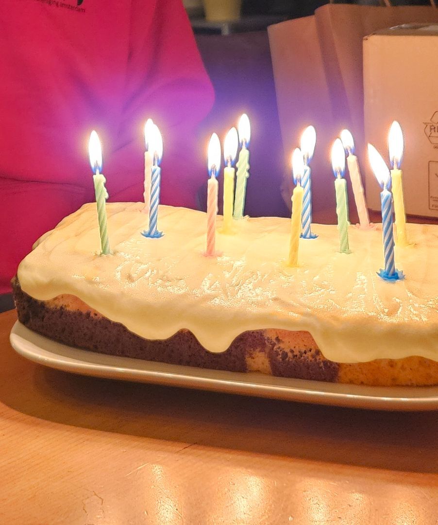 Marble cake met cream cheese frosting