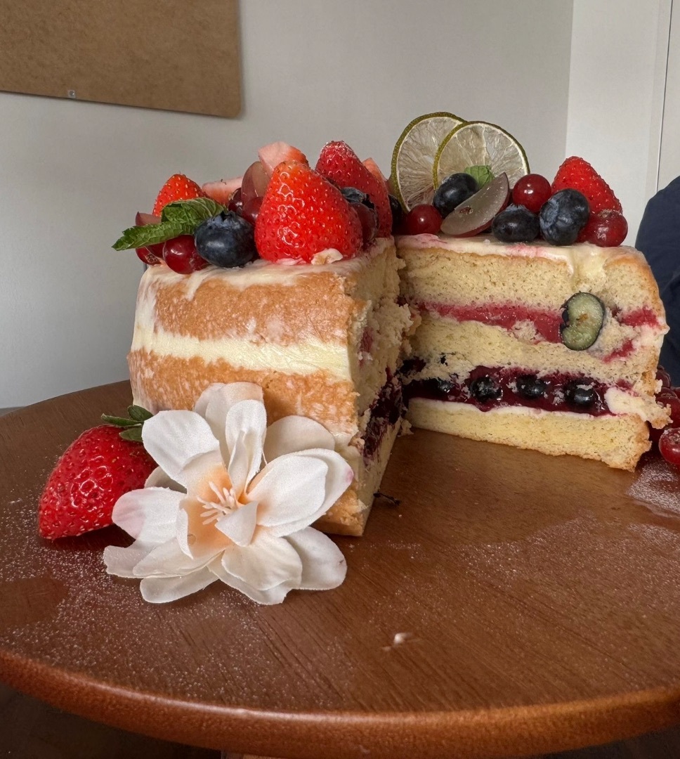 Taart van roodfruit
