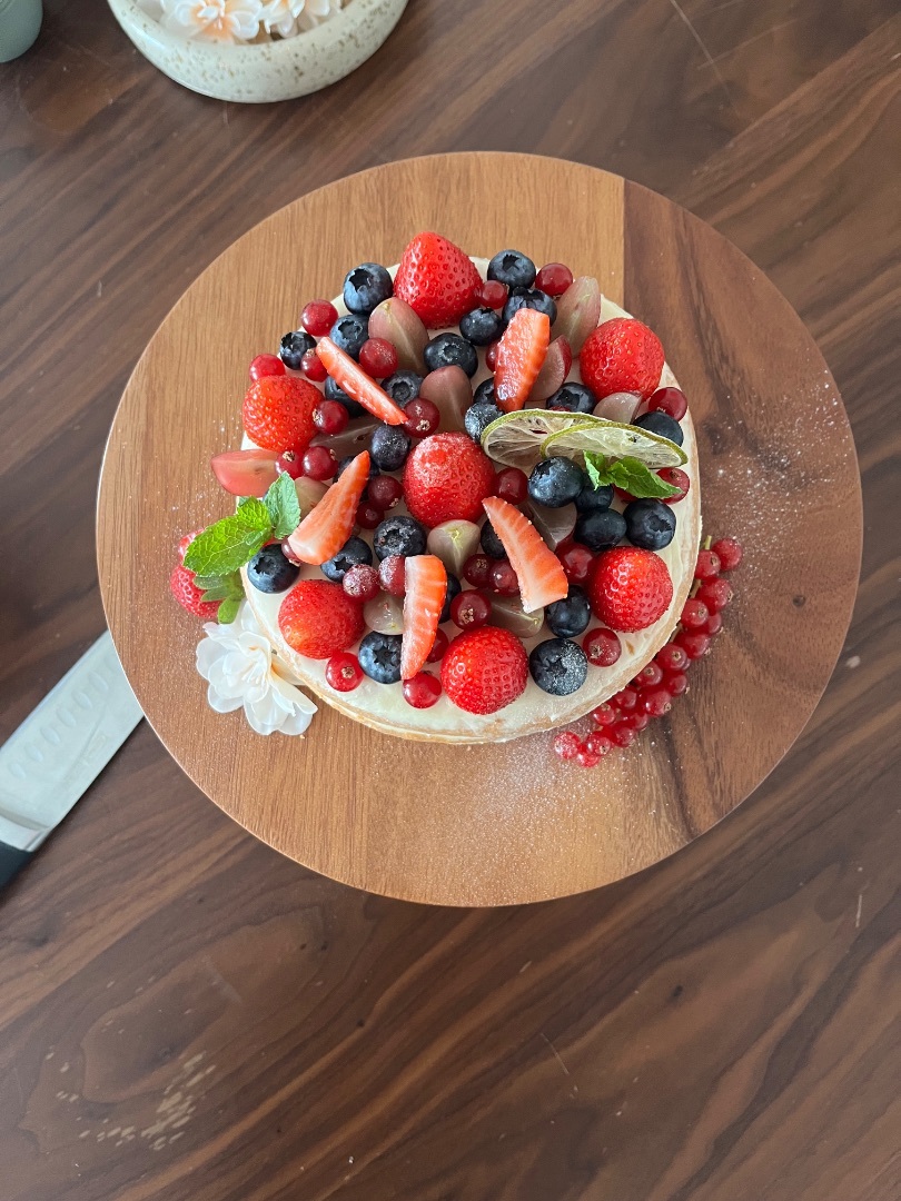 Taart van roodfruit