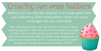 Bakken voor een kind dat opgroeit in armoede geeft heel veel voldoening.